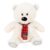 Jucarie de plus, Noriel Plush, Urs polar cu fular, 35 cm