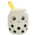 Jucarie de plus, Puffy Friends, Cana cu pai, Verde, 35 cm