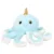 Jucarie de plus, Puffy Friends, Caracatita, Albastru, 45 cm