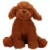 Jucarie de plus, Puffy Friends, Catelus Poodle, Maro inchis, 33cm