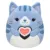 Jucarie de plus, Squishmallows, Pisicuta Carizma, 19 cm