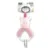 Jucarie de plus Unicorn Roz 20 cm cu forme geometrice zornaitoare 0 luni+