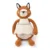 Jucarie de plus din bumbac organic, Picca Loulou, Veverita Susan cu sort, 20 cm