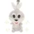 Jucarie de plus pentru caruciorpatut 4Baby Squeeze iepurasi gri
