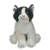 Jucarie de plus pisica alba cu negru 22 cm