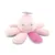 Jucarie din plus cu zornaitoare si zona fosnaitoare Octopus Natural Pink 0 luni+