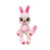 Jucarie mini de plus parfumata, Bubble Pops, S1, Strawberry Snuggle Bunny, 23 cm