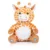 Jucarie muzicala de plus cu lampa de noapte Chipolino Girafa