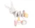 Jucarie spirala orizontala din plus Kikkaboo Rabbits in Love pentru caruciorscaun autopatut cu fosnaitoare,inele dentitie,Recomandat de la nastere,Dimensiune 25cm