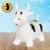 Jumper gonflabil pentru copii, NiceKids, cu pompa inclusa, design dinamic White Cow