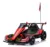 Kart electric pentru copii Nichiduta Karting Red 90W 12V cu telecomanda, 2 motoare, control volum, pornire la buton, muzica si lumini