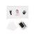 Kit rama foto tripla Jane White cu cerneala pentru manuta si piciorus, Non-toxic