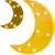 Lampa de veghe pentru camera copii Nukido Moon Galben, lumini LED, functionare cu baterii