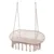 Leagan dublu suspendat cu perna inclusa, pentru 2 persoane, sarcina maxima 240 kg, dimensiune 135 x 40 cm, Boho Style Ecru