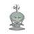 Leagan electric Toscana Frosty Green Stars rotativ, panou muzical, telecomanda