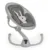 Leagan electric pentru bebelusi Cangaroo cu senzor de miscare si telecomanda Cloud Premium Light Grey