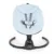 Leagan electric pentru bebelusi Moni Clarissa Blue cu telecomanda, Senzor de miscare,5 viteze de leganare, Cronometru, Bluetooth, Pernuta, Baldachin cu jucarii si plasa insecte, Husa detasabila,Centura de siguranta