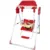 Leagan pentru copii Novokids Ratusca Rosu pentru interior si exterior, Cu melodii si lumini, Suport picioare, Centura de siguranta