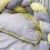 Lenjerie 6 piese gray-yellow fara baldachin 120×60 cm