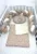Lenjerie de pat 120×60 cm cu aparatoare impletita 180 cm mix stelute bej