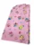 Lenjerie de pat 3 piese cu cearceaf plapumioara si pernuta slim 140×70 cm Croitoria Noastra bufnite roz