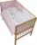 Lenjerie patut 120×60 cm cu 5 piese Nichiduta Teddy on the Moon Pink