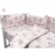 Lenjerie patut 3 piese MimiNu cu protectie laterala din bumbac 120×60 cm Design Little Ballerina Pink