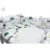 Lenjerie patut 3 piese cu protectie laterala Childrens Journey Grey din bumbac pentru patut 120×60 cm
