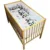 Lenjerie patut Sweet Panda 5 piese roz 120×60 cm