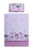 Lenjerie patut cu 3 piese 120×60 cm fete de schimb Balerina fond roz