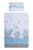 Lenjerie patut cu 3 piese 120×60 cm fete de schimb Elefant albastru