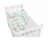 Lenjerie patut cu 3 piese KikkaBoo Fantasia EU 140x70cm din bumbac, cu pilota,husa pilota si aparatoare laterala pentru patut 210×35 cm