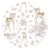 Lenjerie patut cu 3 piese MimiNu 120×60 cm din bumbac Sweet Deer Pink