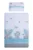 Lenjerie patut cu 4 piese 120×60 cm Elefant albastru