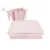 Lenjerie patut cu 4 piese MimiNu din bumbac protectii laterale 120×60 cm Colectia Royal Powder Pink