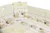Lenjerie patut cu 4 piese Puppy Beige