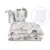 Lenjerie patut cu 5 piese MimiNu 120×60 cm din bumbac Design Woodland
