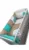 Lenjerie personalizata cu aparatori din 7 pernute pufoase Verde menta stelute pe bej 120×60 cm