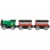 Locomotiva cu 2 vagoane din lemn Hape