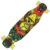 Longboard Action One cu roti luminoase, ABEC-7 PU Aluminiu, 100 kg, 80 x 20 cm, Galben Evil