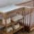 Masa infasat Woodies Safe Dreams Vintage cu 2 rafturi de depozitare inalte inclus Saltea