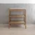 Masa infasat pentru bebelusi lemn masiv Vintage 76 x 44 x 86 cm cu 2 rafturi de depozitare inalte
