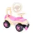 Masinuta Ride-on pentru copii Doloni cu sunete si lumini roz, spatar cu functie de impingere, sarcina maxima admisa 30 kg