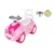 Masinuta copii Ride On fara pedale cu sunete si lumini Happy Car Roz, potrivita pentru copii intre 1-3 ani, spatiu de depozitare sub scaun, volan cu claxon