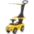 Masinuta copii de impins Chipolino Flash Yellow cu maner si copertina detasabile, suport pentru picioare, spatiu de depozitare sub sezut, volan cu functii muzicale