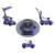 Masinuta copii de impins Moni Victory 2 in 1 Blue,cu maner parental detasabil,copertina,suport pentru picioare,spatiu pentru jucarii sub scaun,de la 3 ani,greutate maxima suportata 23 kg