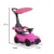 Masinuta copii de impins Moni Victory 2 in 1 Pink,cu maner parental detasabil,copertina,suport pentru picioare,spatiu pentru jucarii sub scaun,de la 3 ani,greutate maxima suportata 23 kg