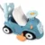 Masinuta copii de impins Smoby Maestro blue recomandata copiilor de la 6 pana la 36 luni, protectie impotriva rasturnarii, roti silentioase, compartiment pentru depozitare jucarii