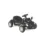 Masinuta cu pedale pentru copii Pilsan Herby Mare Negru, Miscare liniara a pedalelor, Greutate maxima admisa 25 kg, Design prietenos, Volan cu claxon