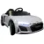 Masinuta electrica pentru copii Audi R8 Sport Alb 70W cu telecomanda, roti Eva, lumini, muzica si suspensii